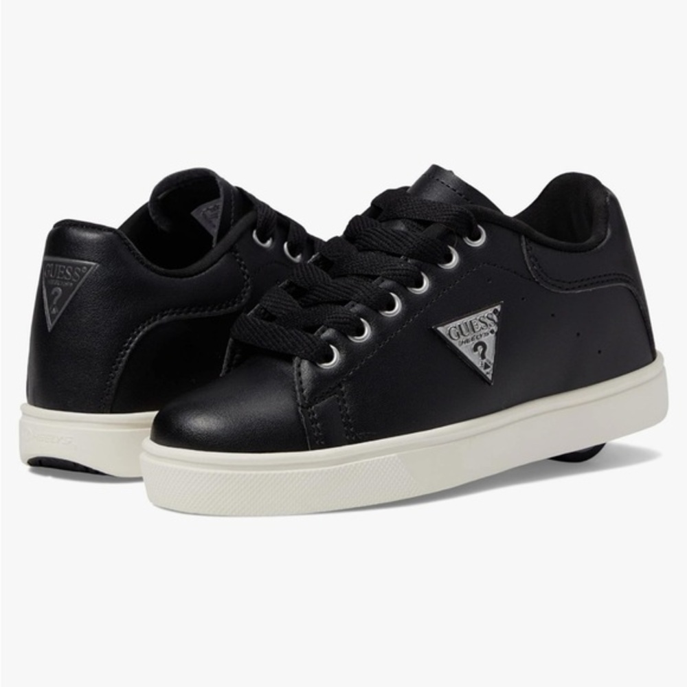 Geuss king black and white lace up rare heelys shoes lady’s 9 mens 8